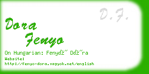 dora fenyo business card